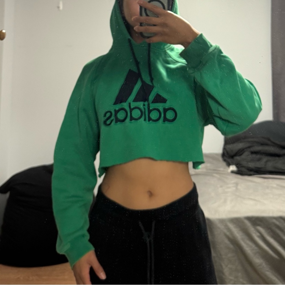 Adidas Cropped Hoodie